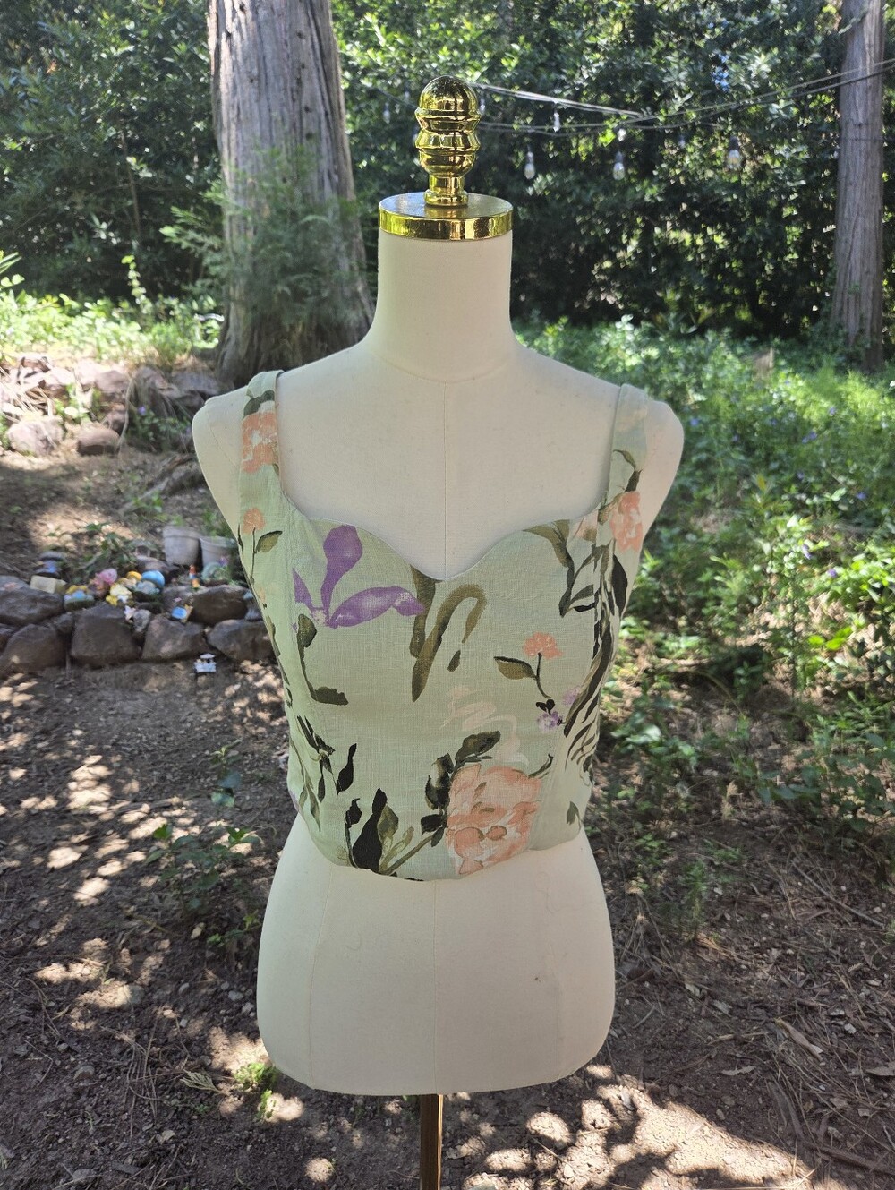 Abercrombie & Fitch NWT Floral‎ Fairy Crop Top Size Medium